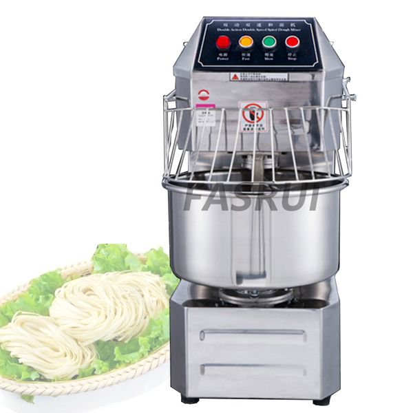 Doppelt wirkende Mischmaschine mit zwei Geschwindigkeiten. Kommerzieller Hochgeschwindigkeits-Teigmischer, Brot- und Kuchenraumausrüstung, kantonesische Dim-Sum-Backmaschine