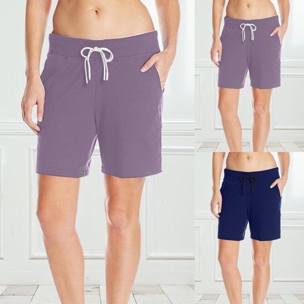 

women's leggings women casual lounge bermuda athletic fitness sports legging running short with pockets leggins pantalones de mujer, Black