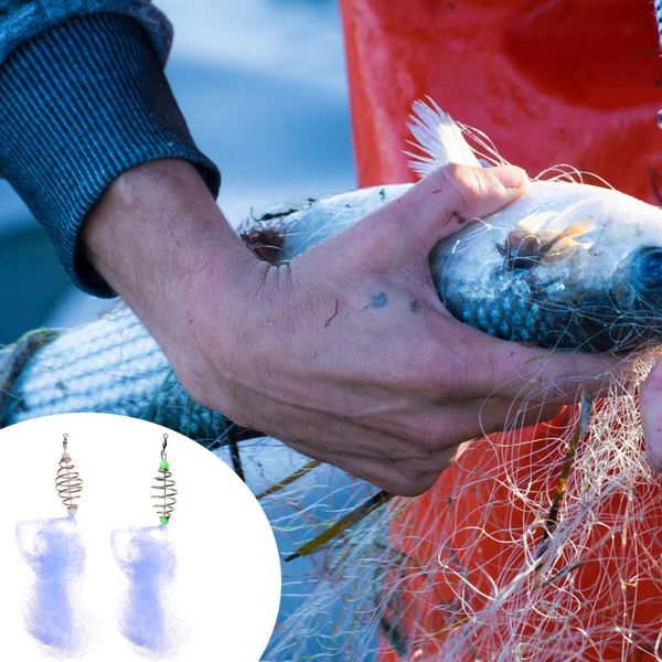 

fishing accessories 10pcs outdoor explosion hooks net fishhook spring