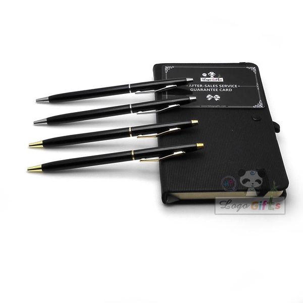 

silver and golden clip roller ball pen business & school supplies writing custom print logo ballpoint pens, Blue;orange