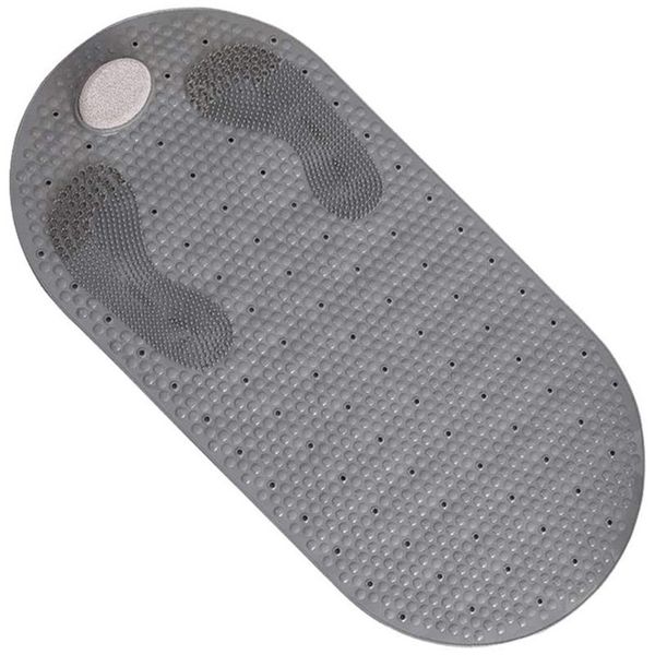 

bath mats shower mat for foot massage, non-slip with suction cups and drain holes, bathtub bathroom machine