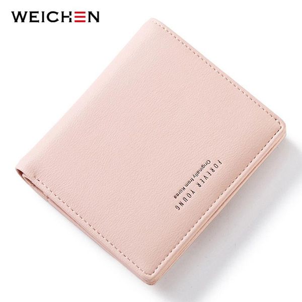 

wallets weichen women lovely zipper&hasp wallet, fashion lady portable small solid color pu leather change purse, female clutch, Red;black