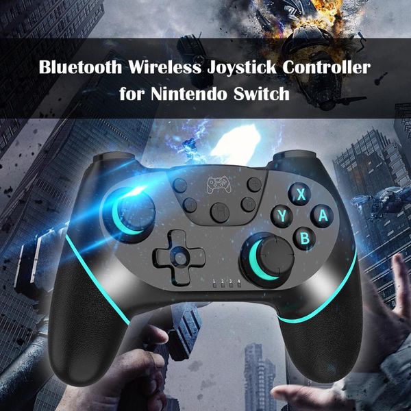 

game controllers & joysticks wireless controller for switch pro 6-axis gyro dual usb c motor vibration bluetooth gamepad games acce