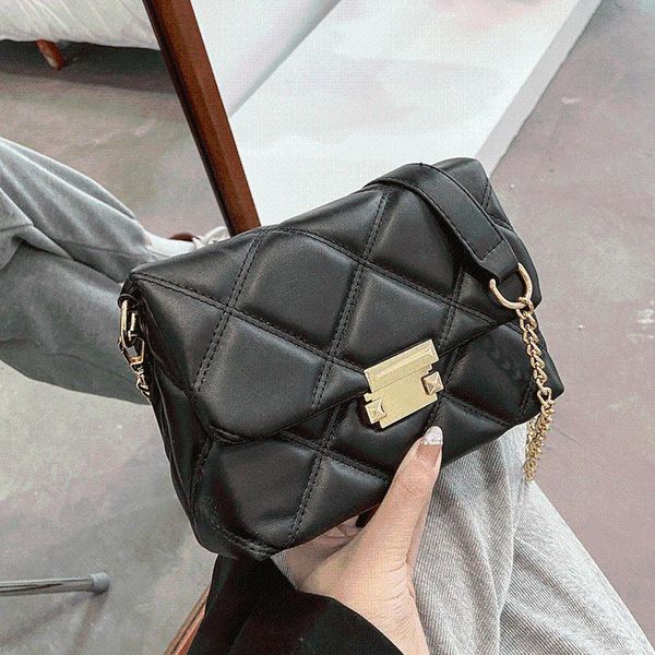 

evening bags crossbody for women diamond lattice shoulder bag sac 2021 luxury designer handbags leather messenger chains