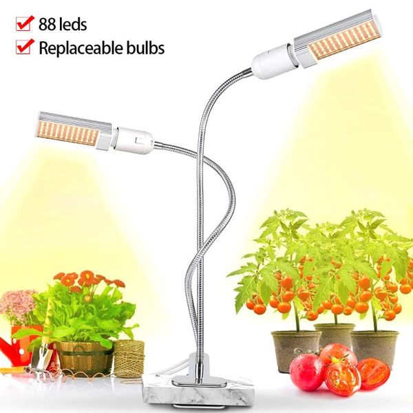 

us/uk plug usb led grow light full spectrum 45w for greenhouse vegetable seedling plant lighting ir uv growing phyto lamp lights