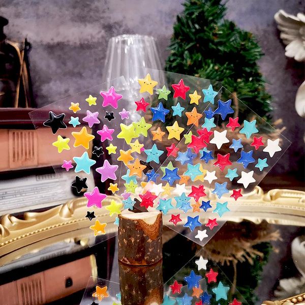 

panalisacraft 3 styles star sticker for deco sprinkles enamel dots resin scrapbooking accessories card making decoration gift wrap