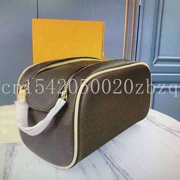 

cosmetic bags & cases luxury design classic ladies fashion large bag women's double zipper capacity travel toiletry