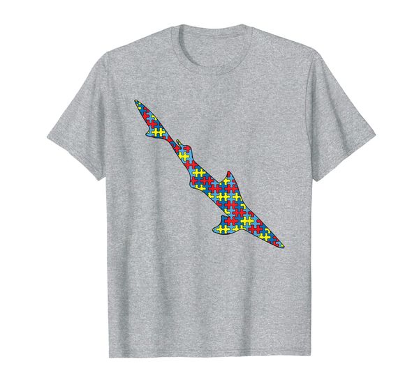 

dogfish autism awareness kids spurdog puzzle day mom gift t-shirt, White;black