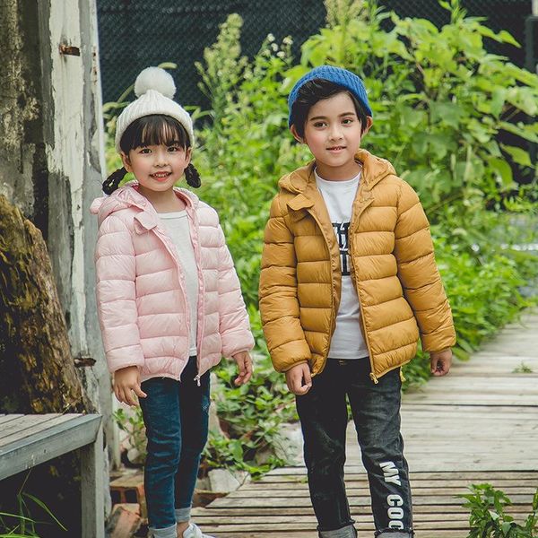 

down coat toddler baby boys girls jacket outwear children cotton girl winter clothes warm kids coats hooded snowsuit, Blue;gray