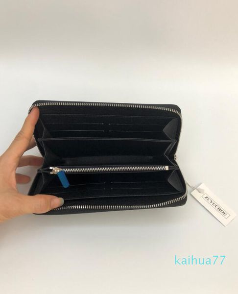 

2021 the most stylish way to money, cards and coins men leather purse card holder long business, women wallet, Red;black