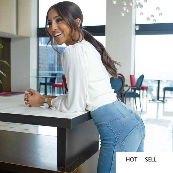 

fitness leggings women skin tight jeggings washed faux denim plus size yoga butt lift stretchy activewear, White;red