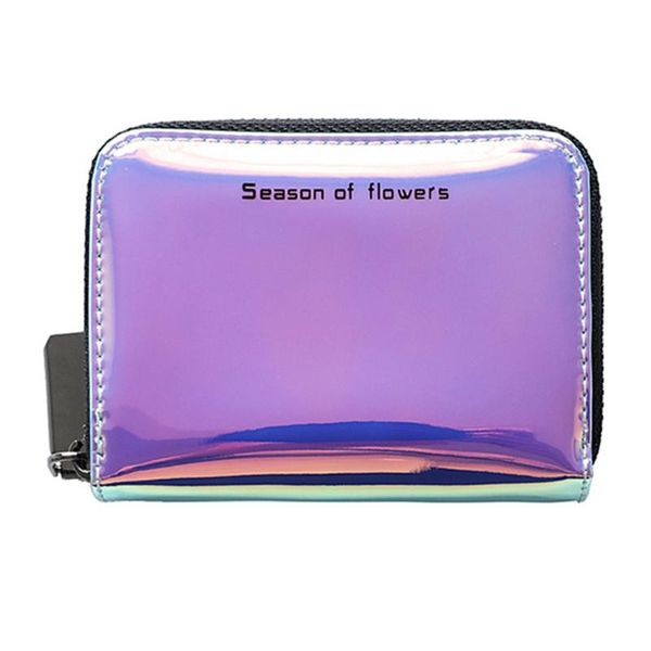 

card holders women durable wallet holder pu leather multiple slot elegant mini casual variable color, Brown;gray