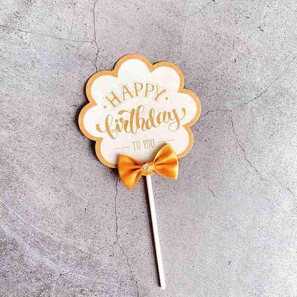 

other festive & party supplies practical kraft paper cake insert card sen happy birthday decoration home decor room kitchen accessories