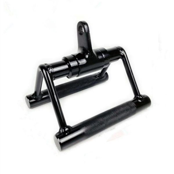 

360Â° rotatable gym fitness t-bar for pulley cable machine rowing v-bar biceps triceps back muscle workout row handle accessories