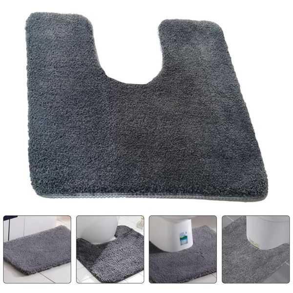 

carpets 1pc u shaped closestool floor mat household bathroom toilet outline rug