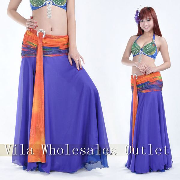 

belly dance costume 34c/75c 2pcs bra&skirt dancing women dance clothes set bellydance wear 715#, Black;red