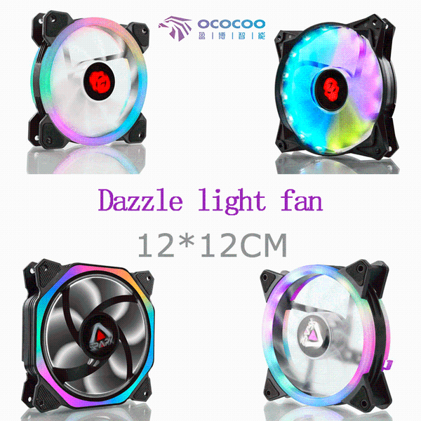 

dazzle light fan electric motorcycle water cooler computer water-cooling case table cooling fast high speed fans & coolings