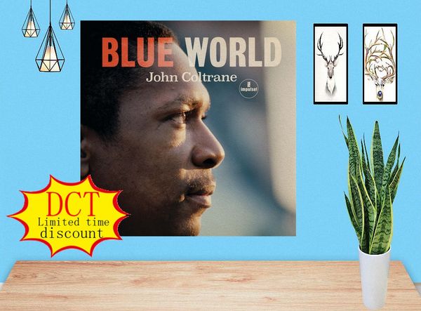 

john coltrane blue world album poster music cover silk art print