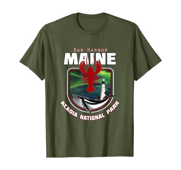 

Bar Harbor Maine Acadia National Park Aurora Borealis TShirt, Mainly pictures