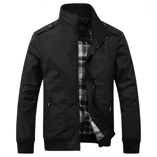 

men's jackets casual 4xl fashion male solid spring autumn coats slim fit military jacket men outwears, Black;brown