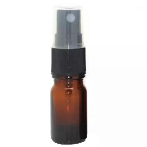

empty amber glass bottle essential oil mist spray container case portable cosmetic hand sanitizer storage bottles & jars