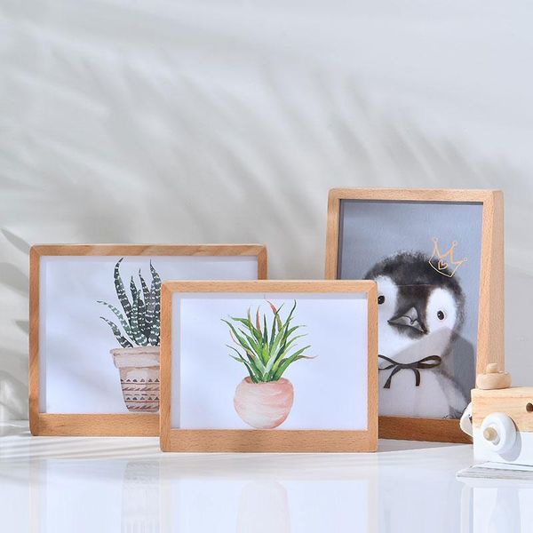 

wooden simple po frame desksquare creative modern living room porta retratos para foto home decor bn50pf frames