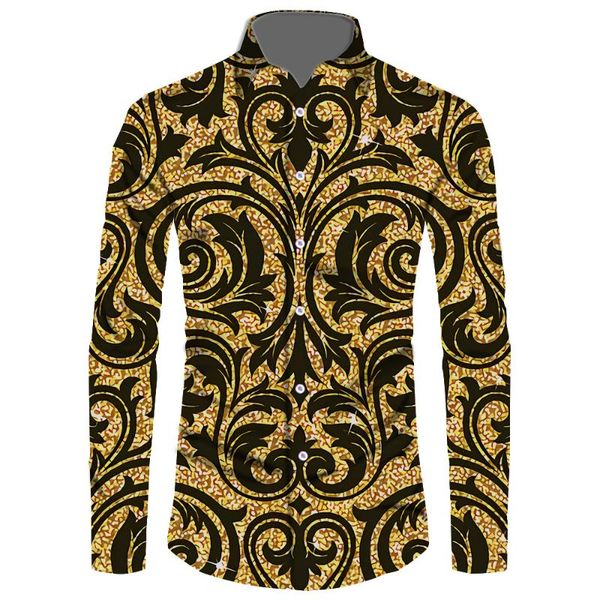 

men's casual shirts the dark printed long sleeve male 2021 oversized 6xl streetwear upscale shirt, White;black