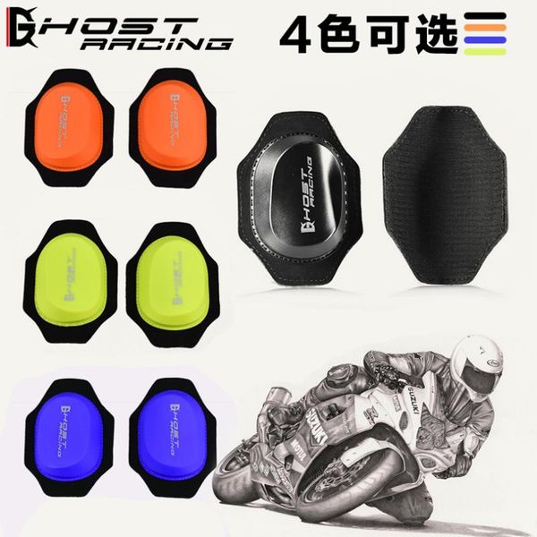 

motorcycle armor ghost racing knee and elbow protector knie beschermers gear track slider bending package wear block protection