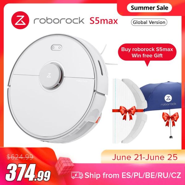 

vacuum cleaners 2021 roborock s5 max cleaner wet dry robot mopping sweeping dust sterilize smart planned wash mop upgrade for s50 s55