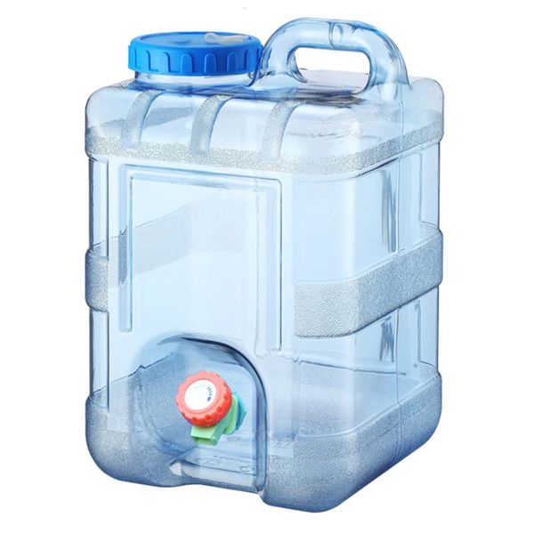 

hydration packs 10lfood grade car wate capacity outdoor water bucket portable container with faucet barrel storage