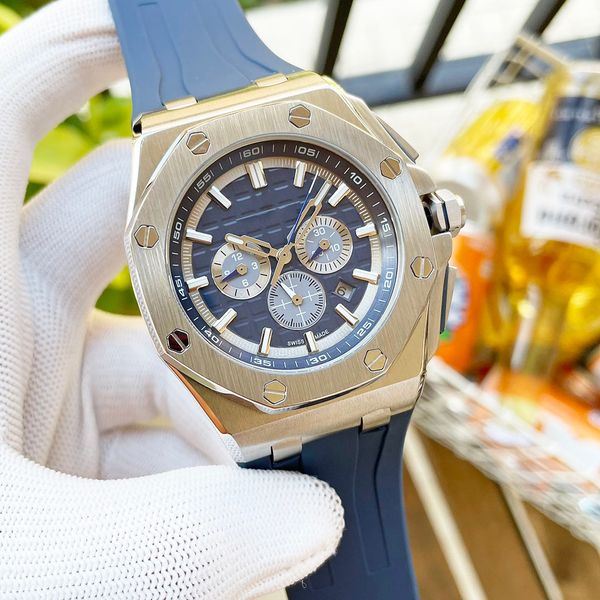 

men's sports watch automatic winding mechanical movement 316l stainless steel case crystal glass mirror 100m water resistance luminous, Slivery;brown