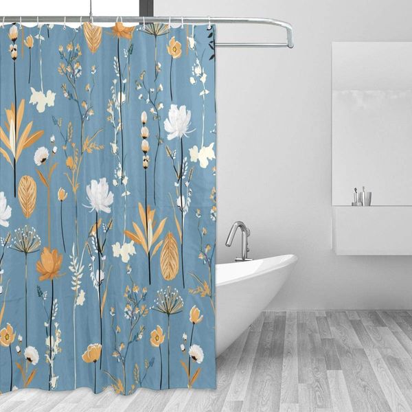 

blooming garden flowers shower curtain for bathroom with 12 hooks 72x72 inch polyester fabric machine waterproof shower curtains