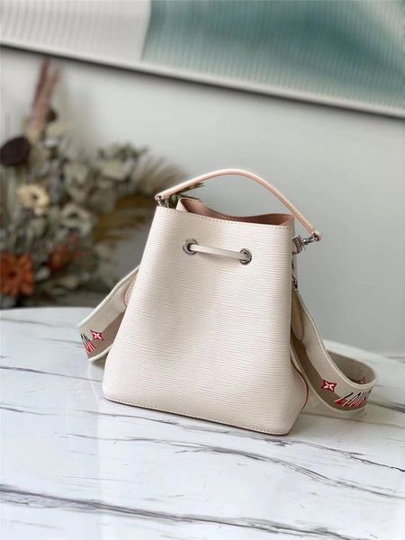 

crossbody bucket designers handbag swoman bag genuine leather solid polyester string interior slot pocket box women designer bags