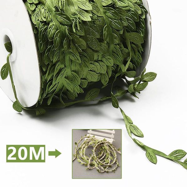 

silk artificial leaf leaves flower for home party wedding decoration diy scrapbooking decorative wreath fake flower 20meter/lot