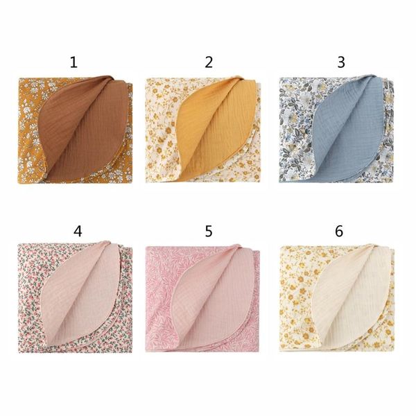 

cotton baby blanket 120*120cm soft born swaddle wrap infant sleeping quilt bed cover sleepsack stroller bath towel blankets & swaddling