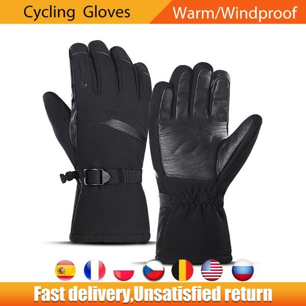 

ski gloves cycling outdoor winter windproof waterproof full finger touch screen for skiing riding