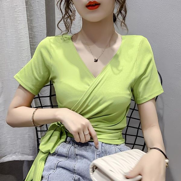 

women's t-shirt green t shirt women short sleeve tshirt lady, White