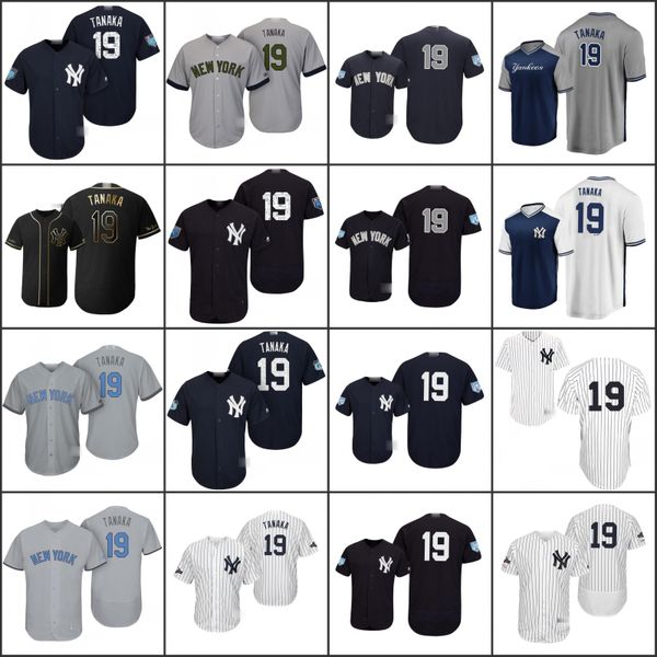 

new york yankees men 19 masahiro tanaka women youth jerseys, Black;red