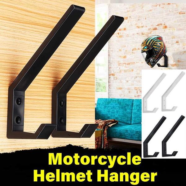 

hooks & rails 2pcs abs motorcycle helmet holder hook hanger home luggage multipurpose wall mount rack for kitchen door cabinet