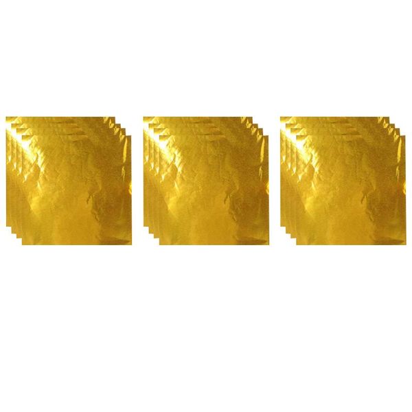 

gift wrap 400 pcs 8x8cm aluminium foil paper wrapping package food wrapper for chocolate candy tea leaves