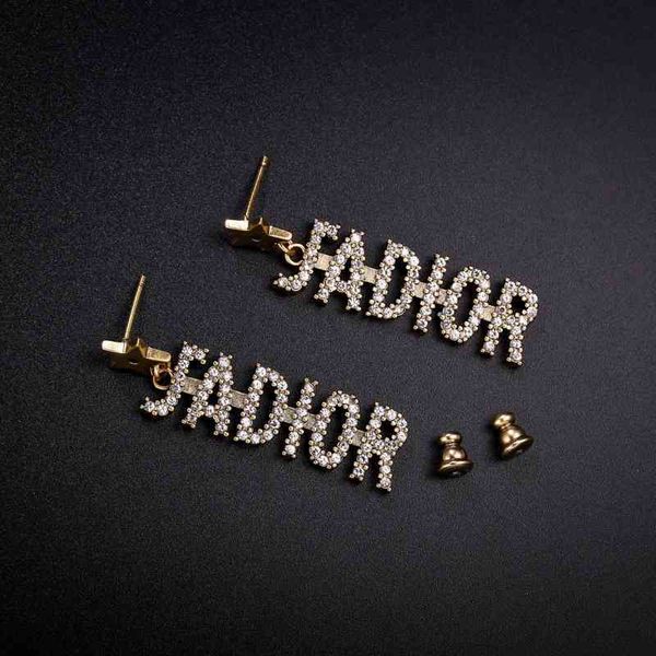 

75% off outlet online family new full letter earrings women's fashion asymmetric earrings ju64, Silver
