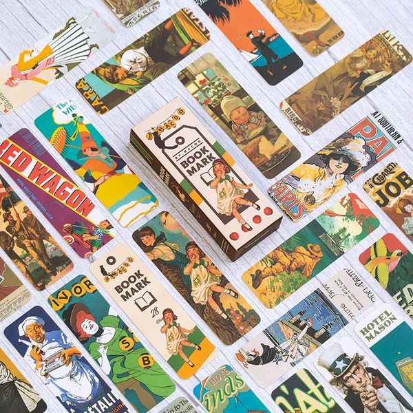 

bookmark 28pcs creative vintage painting bookmarks literature art series diy decoration books mark page stationery student office supply