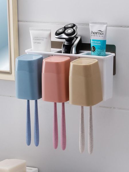 

toothbrush holders cup organizer holder mold cute electric wall bathroom casa de banho washroom accessories dl6ysj