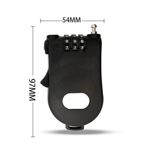 

bike locks bicycle chain lock mini retractable wire anti theft 3 digit security code cable for door lapcomputer suitcase