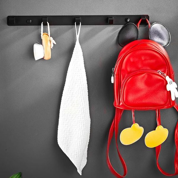 

hooks & rails space aluminum wall door hook wall-mounted hat and towel hanger punch-simple coat for living room bedroom entrance