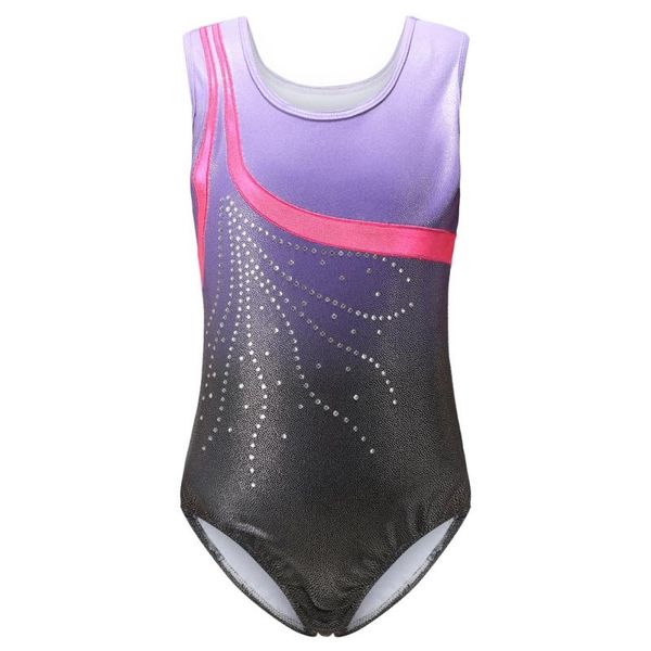

breathable ballet leotard sleeveless dance gymnastics leotards diamond-shaped suits ballerina training bodysuits two-piece