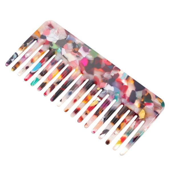 

hair brushes 1pc detangling comb wide tooth fashionable home salon, Silver