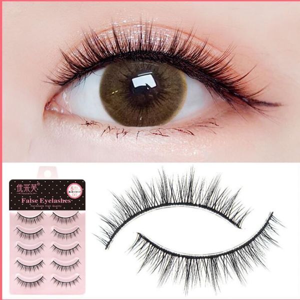 

false eyelashes sparse lash long cross fake eye lashes extensions makeup tools