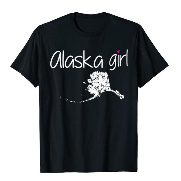 

men's t-shirts alaska girl tshirt i love home state tee cute cotton mens shirt printed on tshirts summer latest, White;black
