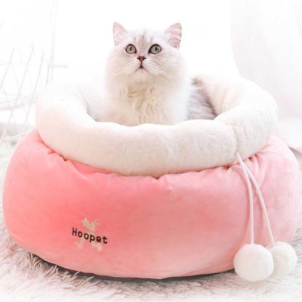 

cat beds & furniture fashion dog bed kennel small pet puppy comfortable round house soft warm pad nest mascotas cama perro cats products